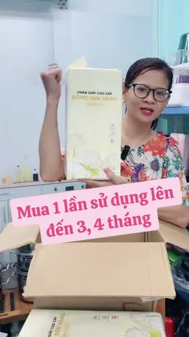 Thùng 6 bịch khăn giấy sử dụng đến 3, 4 tháng, tiết kiệm #bongsenvang #giayruttreotuong #khangiay #giayvesinh #khangiayan #giadungphuclong #TikTokLIVE #LIVE #khangiaybongsenvang 