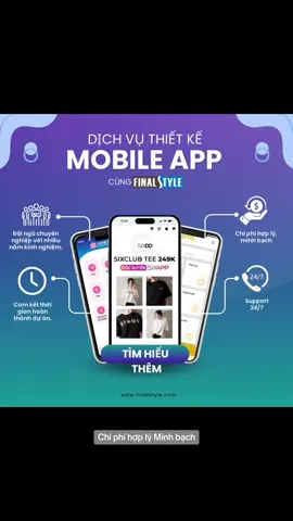 Dịch vụ thiết kế web, mobile app của Finalstyle! #finalstyle #mobileapp #web #xuhuong 