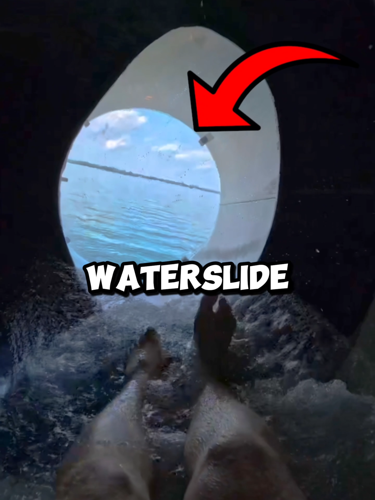 Scariest Thing You Could See on A Waterslide! (📸: @tuberides.official)