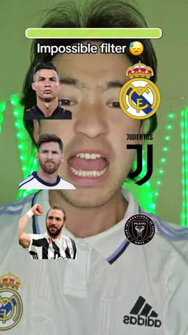impossible filter 😓  #challenge #cristiano #messi #football #realmadrid #barcelona #foryou #viral #siuuuu #impossible #game #difficult #filter 