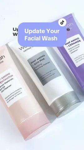 Yuk Upgrade facial washmu dengan NMF Amino yang acid mantle friendly, sehingga kulitmu lebih sehat dan skin barrier terjaga🎉 #facewash #facialwash 