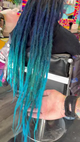 @ManicPanicNYC #hairdye #dreadlocks #dreads #longhair #mermaid #bluehair #blue #turquoise #fairy #unicorn #unciornhair #coloredhair #haircolor #wow #mermaidhair