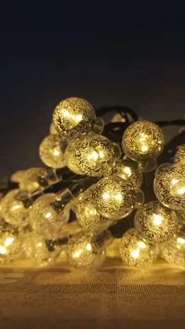 LED SOLAR LAMP CRYSTAL BALL LED STRING LIGHTS FLASH WATERPROOF FAIRY GARLAND OUTDOOR GARDEN #perfectforchristmas #supperaffordable #fyp #viral 