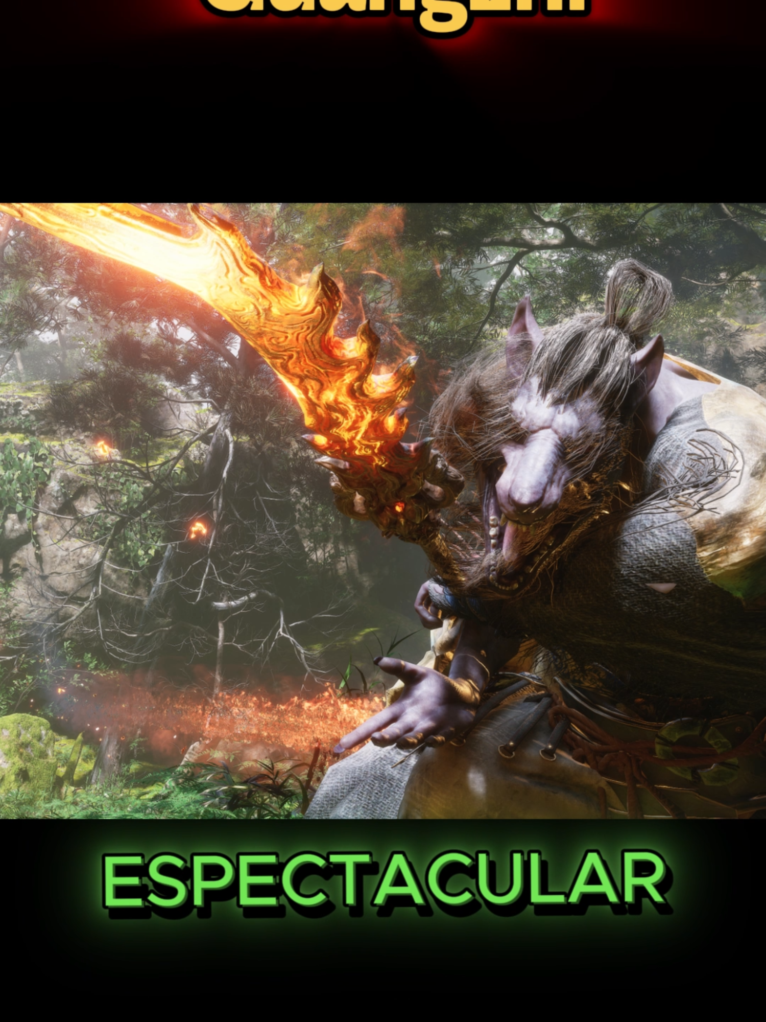 🔥Guangzhi, el feroz jefe de Black Myth: Wukong. Con su espada doble de fuego, desata un torbellino de llamas que desafiará tus reflejo ¿Estás listo para dominar el poder del fuego?🔥 #tulkaselfuerte #wukgon #blackmythwukong #pelea #boss #gameplay #youtubelivestream #twitchclips