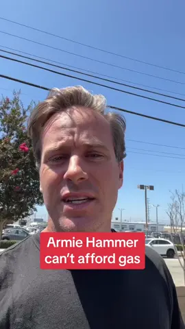 Armie Hammer, whose career plummeted after he was accused of r***, physical abuse, and c*nnibalistic fantasies, says he can no longer afford gas. He took to Instagram to announce he’s selling his truck and replacing it with a hybrid.  🎥 Instagram / Armie Hammer  #armiehammer #celebnews #celebritynews #gasprices 