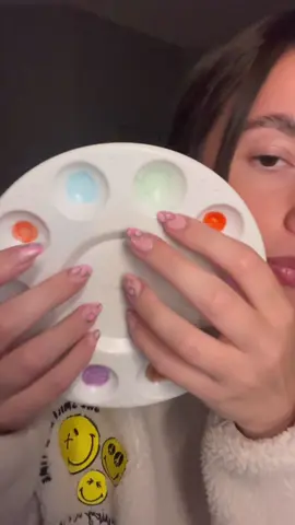 ASMR- Fast and chaotic spit painting🎨 Lots more videos at Ceri ASMR on Youtube!💜 #asmr #fastasmr #spitpainting #fastandaggressiveasmr #fyp #foryou #youtube #sleep 