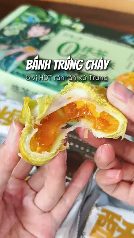 5 vị bánh trứng chảy hot rần rần xứ Trung năm nay mọi người thẩm chưa ạ 🥰 #banhtrungchay #Ancungtiktok #soholaan #banhtrungthu #mooncake #tiktokfood #reviewanngon #muataitiktok #xuhuong 