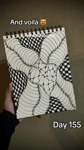 Day 155 of wavy doodle tutorial 😻 Thank you for watching 🤗 #doodlewithnadia #fyp #foryou #doodle #drawing #tutorial #155 #zentangle #abstract #art #abstract #circle #easyideas #creativeart zentangle doodle | creative art | doodle tutorial | doodle with nadia