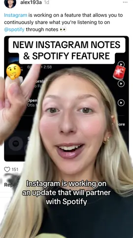 NEW Spotify and Instagram feature! Share your music in notes as you listen. #greenscreen #socialmediamanager #instagramnotes #newfeature #instagramupdate 