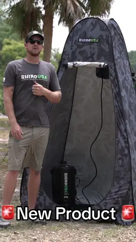 Our new camp shower is now available in the TikTok Shop! Don’t forget to grab our privacy tent bundle 🏕️#camping #shower #newproduct 