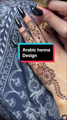 Arabic henna design #mehndidesign #newhennasimple #mehndikedesigns #hennadesign #hennaartist #henna #foryou 