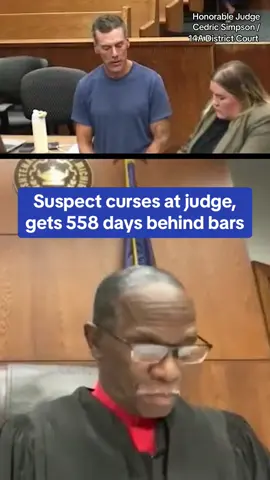 A Michigan judge sentenced a man up to 558 days in jail for contempt of court after the defendant repeatedly cursed at him. #news #courtroom #michigan #truecrime #court 