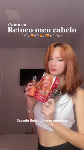 Como eu faço para Retocar o ruivo sozinha em casa 🦊🧡 . Tinta usada | 96.44 beauty color Tonalizante | flamingo (medida: meia colher de tonalizante para 10 de creme branco) . #ruiva #ruivas #pintandocabelo #hairtutorial #hairstyle #kamaleaocolor #beautycolor #cabelo #cabeloruivo #cuidadoscomocabelo #haircare @Kamaleão Color 