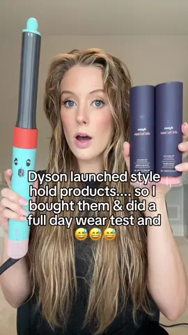 I bought the new dyson airwrap chitosn pre-style cream & post-style serum so you don’t have to 😭 #dyson #dysonairwrap #hairstyle #dysonairwrapcurls 