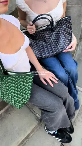 the most perfect tote ever >> #goyard #goyardgirls #goyardtote #goyardstlouis #girlythings #girlhood #matching #bestie #sisterhood #bestfriend #girlytok #girlythings 