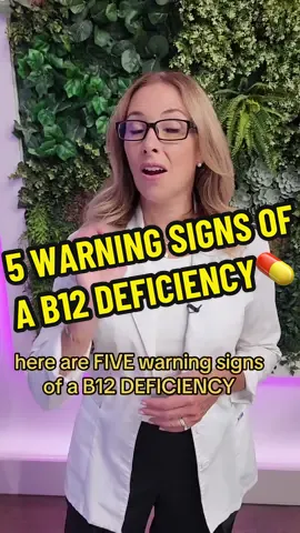 5 WARNING Signs of a B12 DEFICIENCY💊 In this video, Dr. Janine discusses the 5 warning signs of a B12 deficiency, includining cravings for coffee, tingling fingertips, and slow metabolism. Don’t ignore these signs! #b12 #b12deficiency 