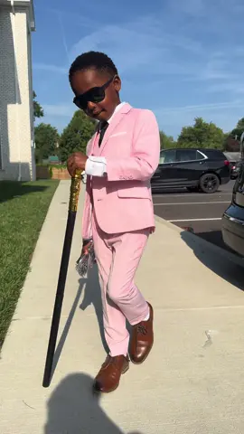 SUNDAYS BEST! Like a boss! 😎💖                           The SuperGent always sets the bar!  @Stacy Adams 🕴🏾💙 #TheSuperGent #SundaySwagger #PinkSuitPower #ConfidenceIsKey #BoysFashion #MiniMogul #LeadWithStyle #kidsstyle #explorekids #fypkids #fypkidsoftiktok 