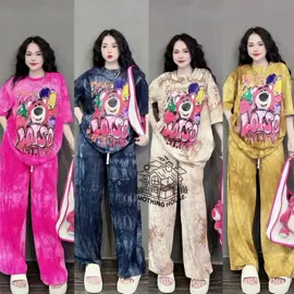 Only ₱248.00 for 2024Tie Dye Set Women's Summer Loose Cartoon Print Short Sleeve Wide Leg Pants Casual Two-Piece Set! Don't miss out! Tap the link below #terno #cartoonprint #ternopants #Terno Outfit For Blinks #OOTD #cotton #summeroutfit #tiedye #wideleg 