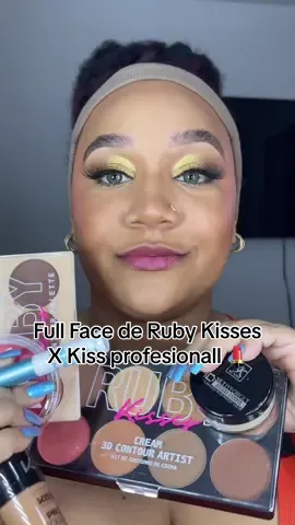 Full face makeup de @Ruby Kisses x @kissproducts 😍💄 la paleta de contorno es todo lo que necesitas en tu vida👌🏻 gracias @IVY Beauty for the gift 🫶🏻🥰  #MakeupRoutine #fyp #tips #beuty #rubykisses #longervideo 