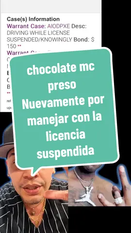 chocolate mc nuevamente preso por manejar con la licencia suspendida #cubanosporelmundo #cubanosentiktok #cubanosenodessa #cubanosenhialeah #cubanosenlasvegas #cubanoenalemania🇨🇺🇩🇪 #chismeconflow #abajoladictaduracubana #cubanoseneuropa #cubanos #fy #cubanosentampa #cubanosenaustin #cubanosenmiami 