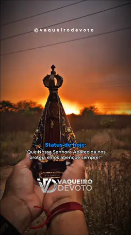 Que Nossa Senhora Aparecida nos proteja e nos abençoe sempre! . #vaquejada #cavalo #vaqueiro #pensamentododia #Deus #nossasenhoraaparecida #padroeiradobrasil 