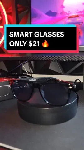 These viral smart glasses are only $21 in the tiktok shop! They come with Bluetooth calls, can play music and have touch sensor controls. 🔥 #smartglasses #glasses 