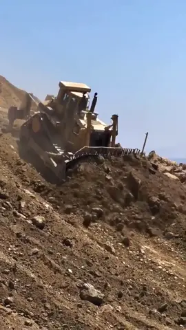 Huge Caterpillar Bulldozer pushing Dirt… #caterpillar #construction #trending #tiktok 