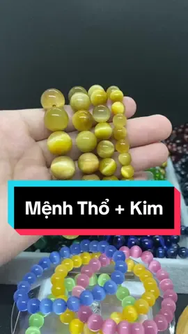 Vòng tay đá mắt hổ Vàng Tâm hợp mệnh Thổ, Kim #vongtay #vongtayphongthuy #vongtaydamatho #phongthuy #xuhuong 