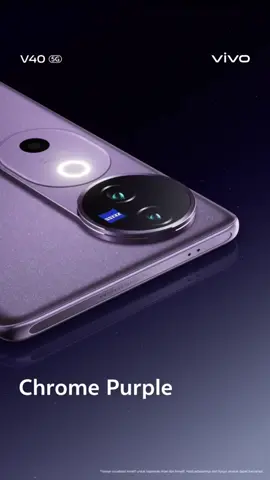 Elegance meets Pro!🟣 Perpaduan warna Chrome Purple dan kamera dari ZEISS yang #SoPro, langsung jadi pusat perhatian😎 Keep an eye for more features 05.09.2024 #vivoV40 #ZEISSPotraitSoPro