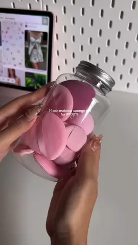quality makeup sponge set 💗💫 #makeup #sponge #makeupsponge #makeuphacks #sponges #makeupessentials #pink #fyp #trending #viral 