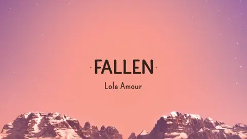 tittle this song Fallen song by Lola Amour #fallen #lyric #fullmusic #songs #trend #fyp #followme #pasupportnamanpothanks❤️ 