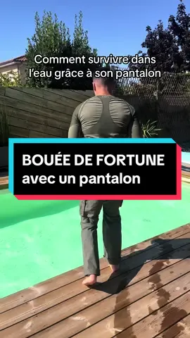 Grâce à cette méthode on peut flotter tout en économisant notre energie et survivre le temps que les secours arrivent. #armee #militaire #survie #military #CapCut 