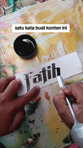 semoga suka Fatih #calligraphy #art #lettering  #fyp 