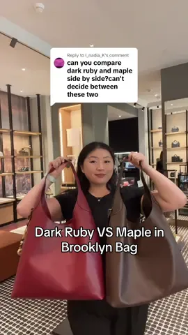 Replying to @I_nadia_K both are great colors in the @Coach Brooklyn bag! I can see how it’d be hard to choose! #foryou #fypシ #nyc #coachny #coachretailemployee #bagtok #influencer #coachbag #contentcreator #coachcollection #brooklyn 