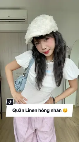 Quần Linen không nhăn, mấy pà tin được hôngg?? 😚😚 #remmus #outfits #fyp #getreadywithme #fitcheck #outfitideas 