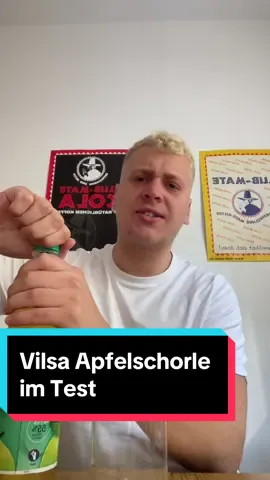 Ihr Lieben heute war Vilsa dran und ich war unterwältigt. #fyp #viral #apfelschorle #apfel #schorle #test #tasting #abbelschorle 