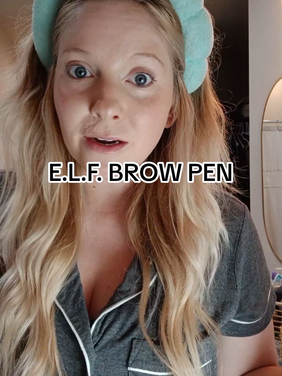 My absolute FAVORITE brow pen ANDDDD it's true to color! #tiktokshopfinds #elfcosmetics #browpen #fyp #sahmlife 