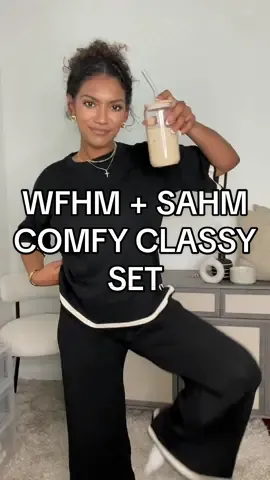 SAHM + WFHM this set was made for US girlllll 😍❤️‍🔥 So classy and so comfy! #sahmoutfit #sahmoutfitideas #wfhmoutfit #wfhmomlife #2pieceset #2piecesets #comfycute #comfyclassychic #classyset #creatorsearchinsights 
