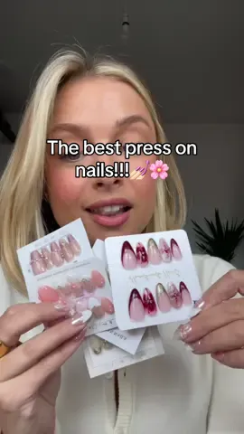 For my nail art girlies 🥹🥹🌸💅🏻💅🏻💅🏻 they’re from shein but some look really cheap so ive linked these exact ones in my bio!! Xx #nailart #nailinspo #nails #acrylicnails #naildesigns #pressonnails 