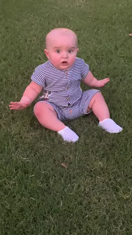 Our happy guy had absolutely no idea what to think about touching grass for the first time. His face says it all 🤣  #baby #babyboy #babytok #babyfever #babytiktok #babylove #park #babies #babiesoftiktok #momlife #MomsofTikTok #momtok #dadsoftiktok #familytime #family #fy #fypシ゚viral #fypage #foryou #foryoupage #funny 