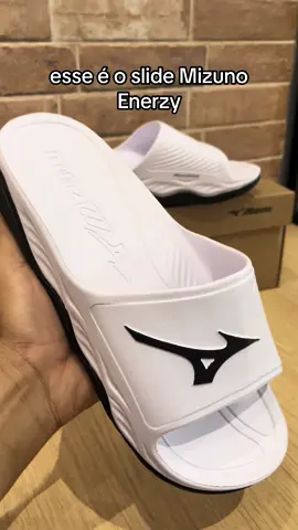Slide Mizuno Enerzy Black White - Confirtavel e Estiloso #mizuno @Júnior - Alltentica Online @Bruna Ribeiro5105 