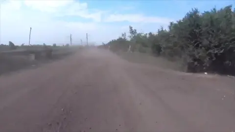 Helmet Cam Footage of a Russian Armed Forces soldier riding on a motorcycle. Passing through burnt out and destroyed vehicles and positions occupied by their forces. Donetsk Region. #Russia🇷🇺 #RussianArmedForces #RussianGroundForces #ArmedForcesOfRussia #Rus #Donetsk 