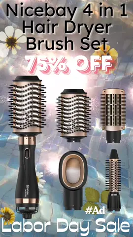 Nicebay has marked down their dryer brush and hair straightener for Labor Day. All links are in my IG story 4in1 brush set https://amzn.to/3yVPQeo Dryer brush https://amzn.to/3Ta6VrU Straighten brush https://amzn.to/3X3FCAM   #amazonfinds #amazondeals #hairstraighteningcomb #hairstraightener #hairbrushes #hairstraightenerbrush #haircare 