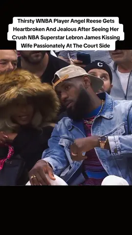 WNBA Player Angel Reese Gets Heartbroken And Jealous After Seeing Her Crush NBA Superstar Lebron James Kissing His Wife Passionately At The Courtside #NBA #basketball #lebron #lebronjames #angelreese #WNBA #player #superstar #kissing #savannahjames #fyp #sports 