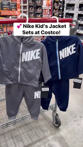 I spotted these adorable Nike Jacket Sets in both boys and girls styles! 😍 They feature the zip jacket and matching pants…they’re SO cute! 🥰 ($28.99) #costco #nike #toddlermom 