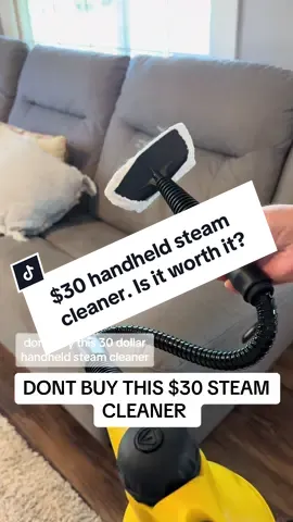 Ill be back after i use this on every INCH of the house 😅 #steamcleaning #steamcleaner #handheldsteamer #cleaning #CleanTok #tiktokshop #foryou #couchcleaning #fyp #deepclean 