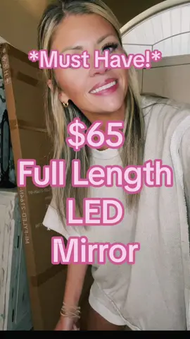 The full length mirror you never knew you needed!! 🙌🏽🙌🏽👏🏽  whats not to love about a full length mirror with led lights!?? #fulllengthmirror #mirror #mirrormirror #ledmirror 