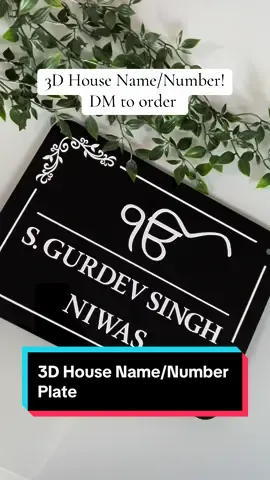 Make a statement with a personalized house number plate that reflects your unique style. ✨  Crafted from high-quality materials to withstand the elements, our plates are a beautiful and durable addition to any home.  Order yours today and add a touch of personality to your curb appeal!