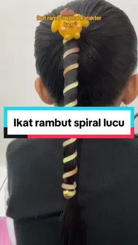 Ikat rambut spiral karakter lucu#ikatrambut#jepitrambut#ikatrambutspiral#lucu
