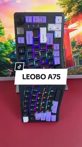 Bàn Phím Cơ ALICE LEOBOG A75 3 Mode Không Dây Hotswap 5 Pin Kết Nối Bluetooth USB 2.4G Có Núm Vặn Đa Năng Điều Hướng Joystock Chơi game #A75 #Leobog #leoboga75 #alice #banphimcoalice #phimcochinhhang #aulavietnam 
